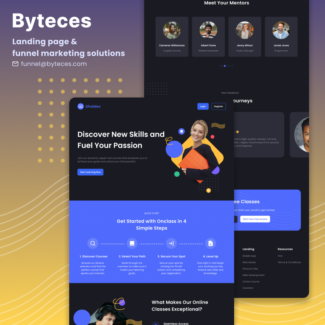 SaaS Landing Page Design - Software as a Service homepage that increases trial signups